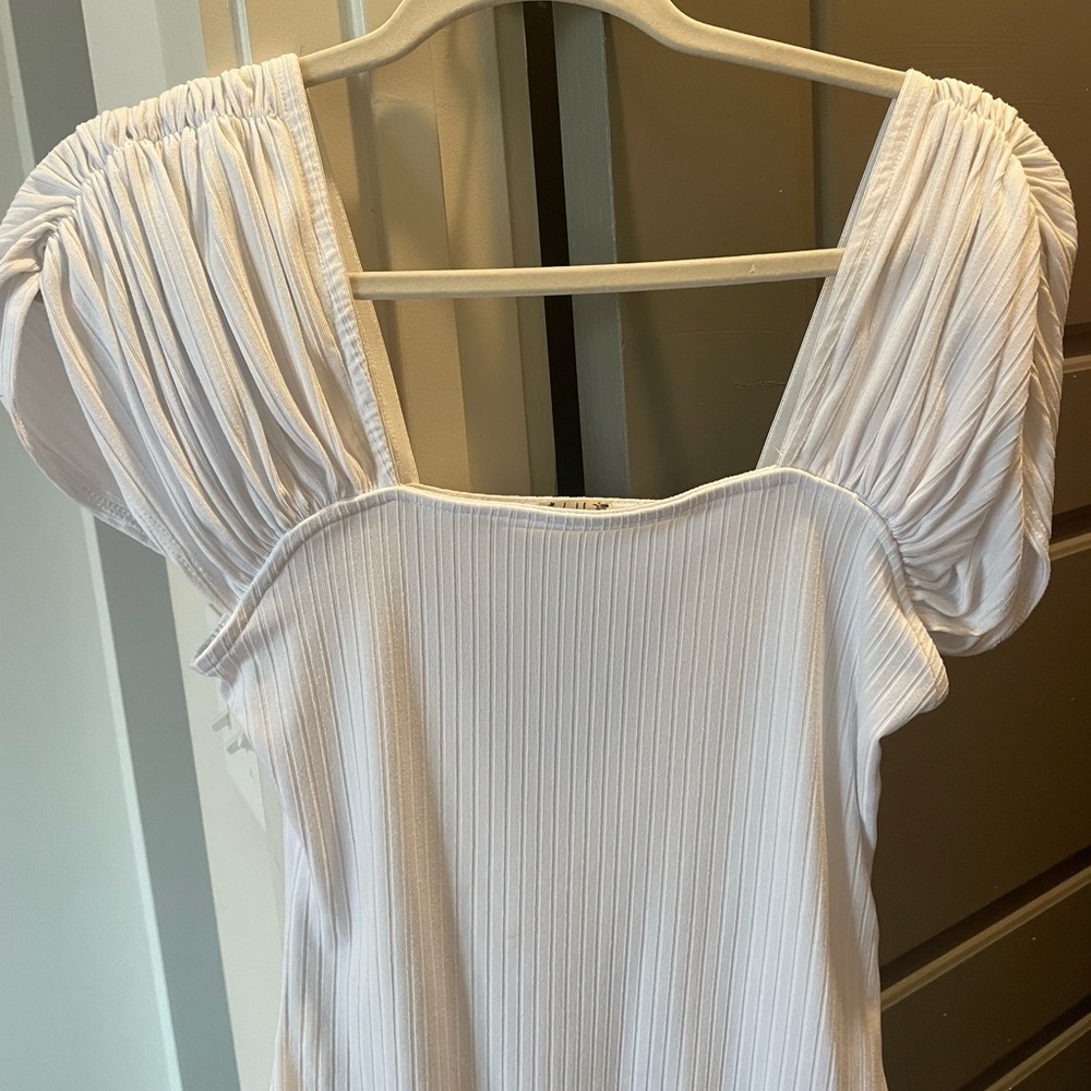 Free People white bodysuit